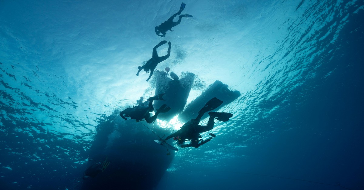 spearfishing-group-diving-ocean