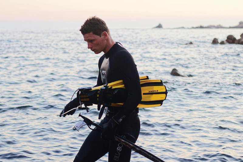 Spearfishing gear collection